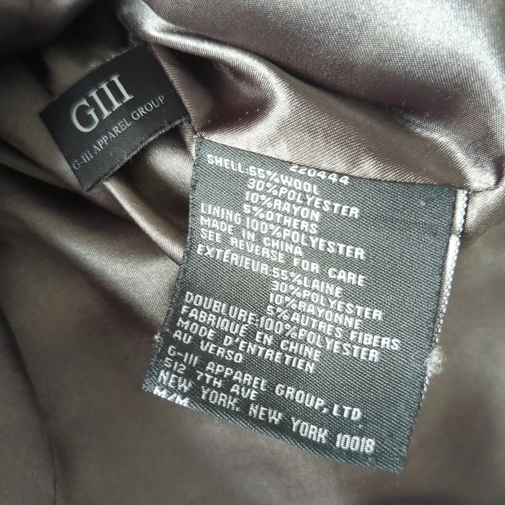 Kenneth Cole Reaction blend Wool Peacoat M - Picture 6 of 7